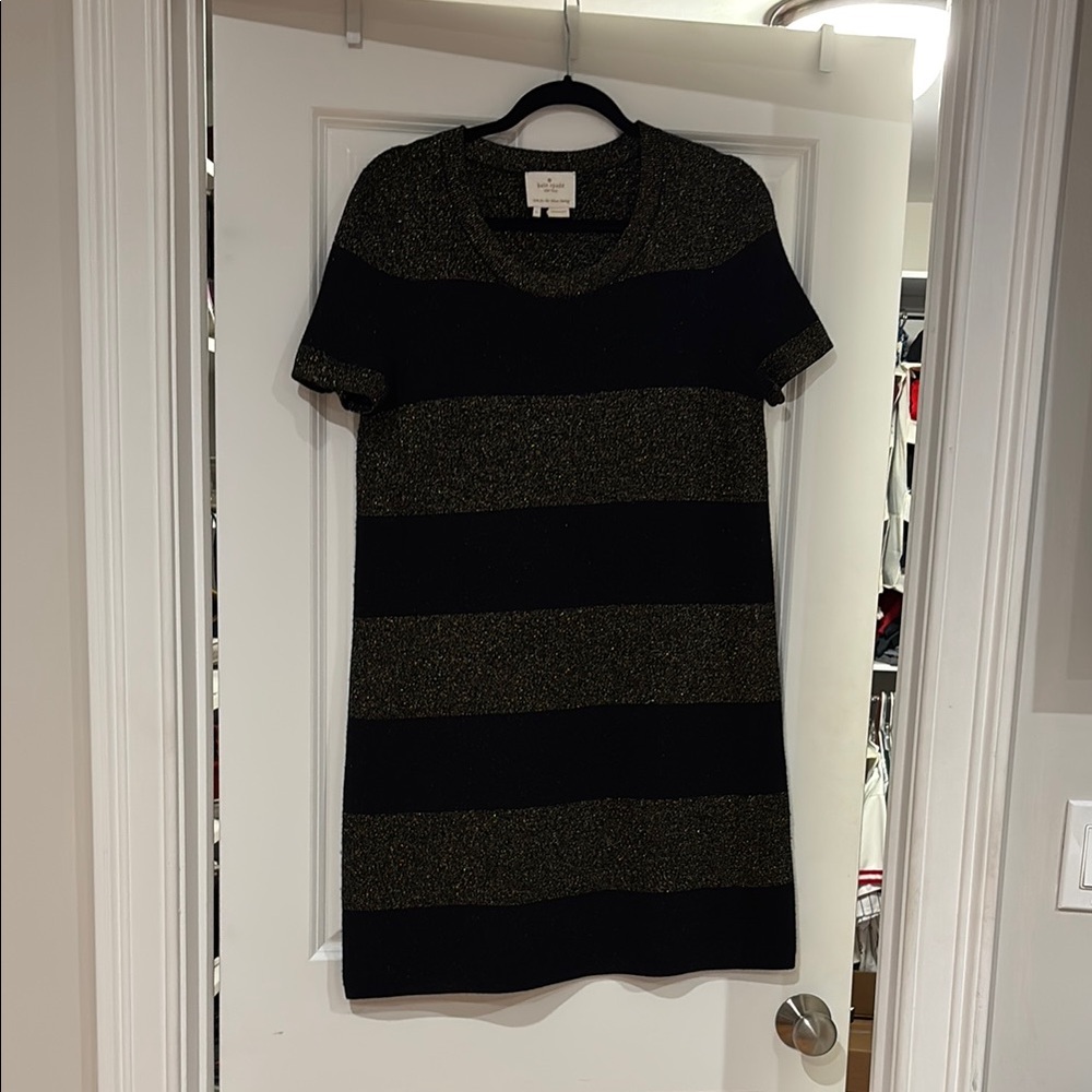 Kate Spade Black and Gold Mini Dress
